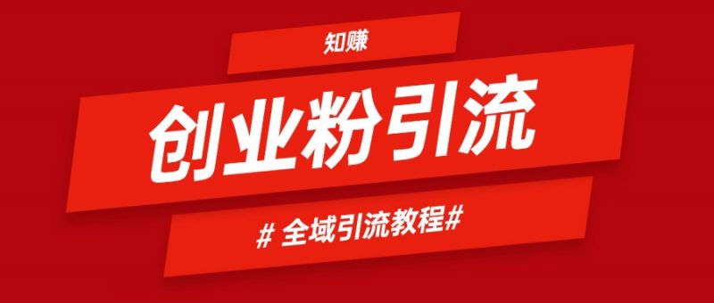 2024全域引流创业粉实操玩法,自用引流网创粉方法-AI副业网
