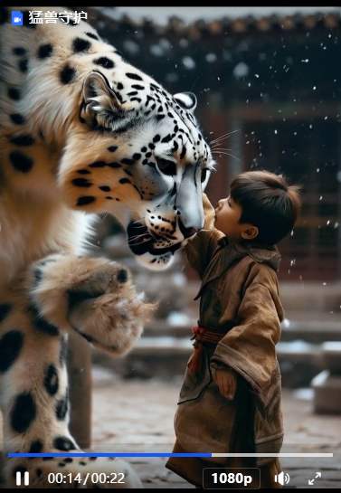 五万点赞的猛兽宠物视频,霸气又可爱,五分钟教会你怎么制作,附带提示词生成方法