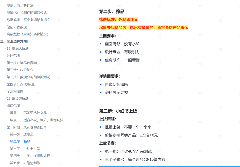 小红书虚拟电商,起单店,投放,规模化放大,干货纯享版,全文1.5W字的项目复盘-AI副业网